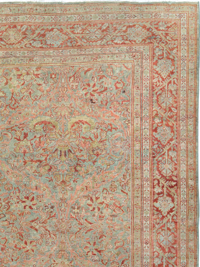Antique Persian Mahal Large Carpet, No.24875 - Gsblank