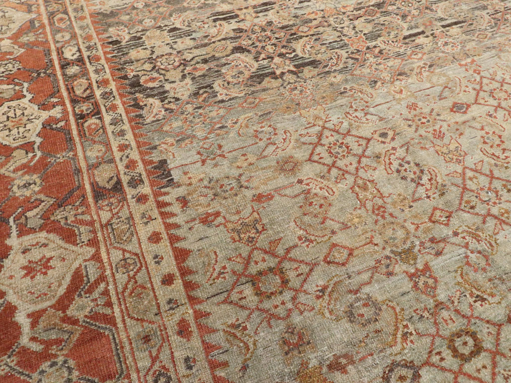 Antique Persian Malayer Carpet, No.24890 - Gsblank