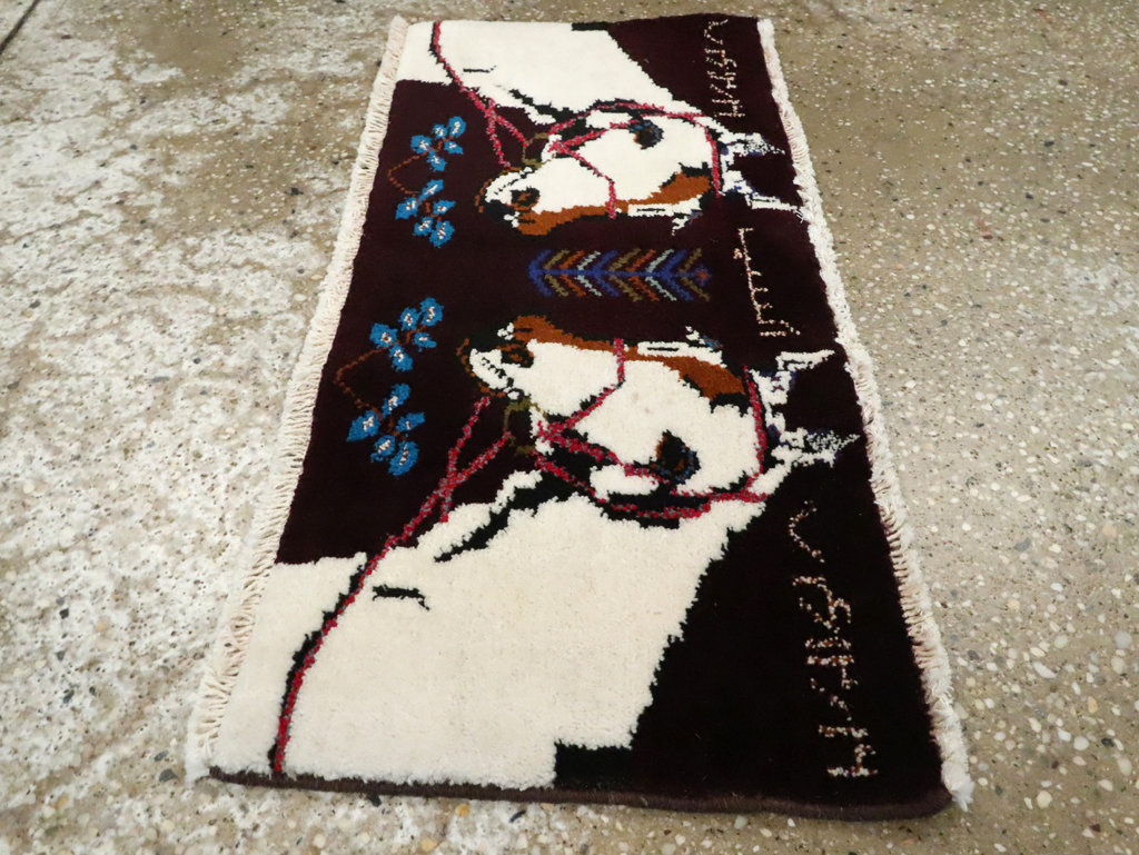 Vintage Persian Baluch Pictorial Rug, No.24892 - Gsblank