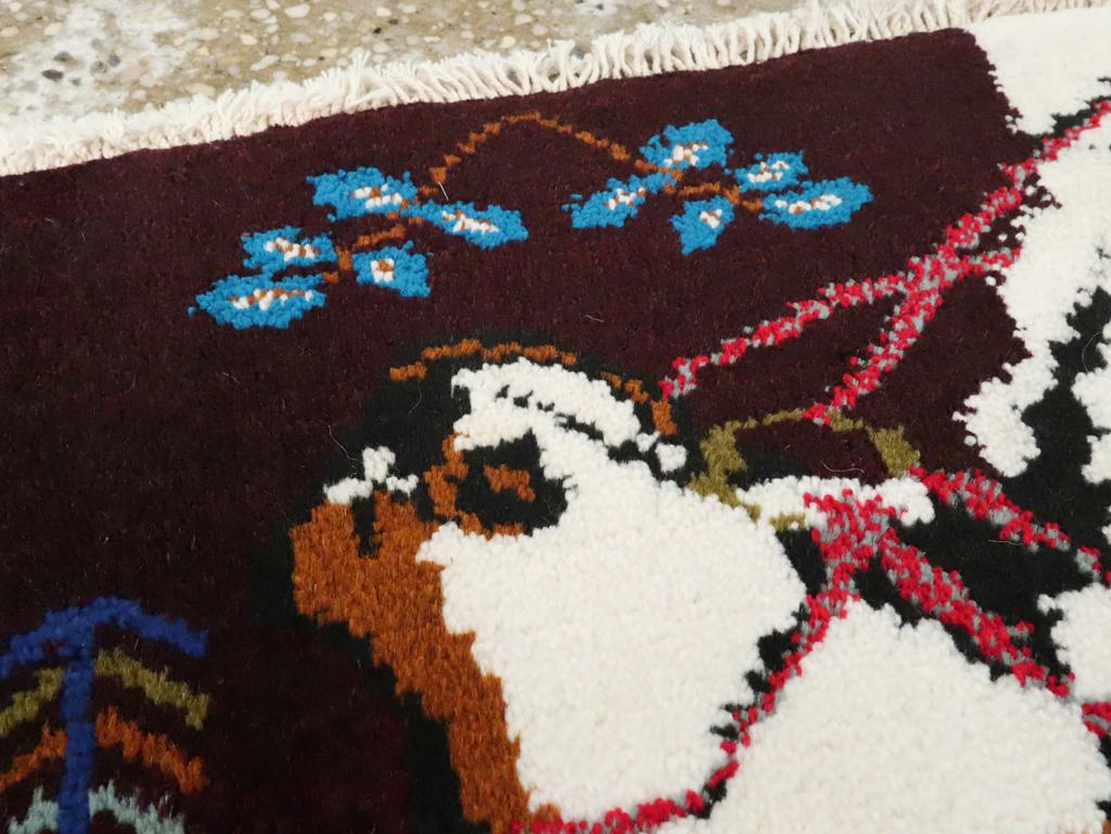 Vintage Persian Baluch Pictorial Rug, No.24892 - Gsblank