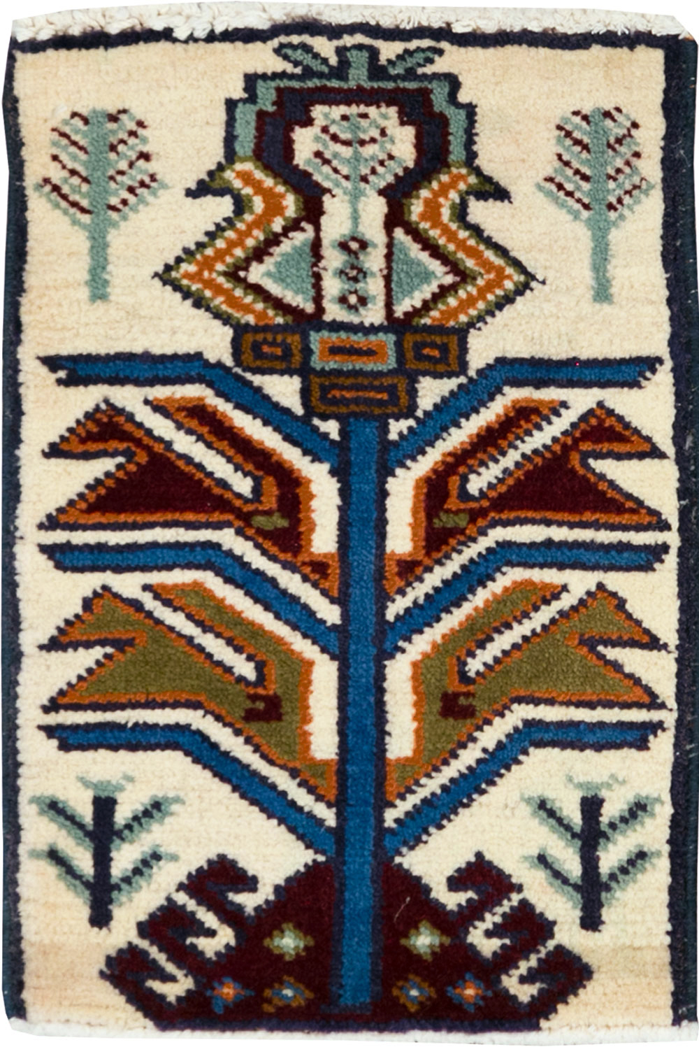 Vintage Persian Baluch Pictorial Rug (Pair: 1 of 2), No.24895 - Gsblank