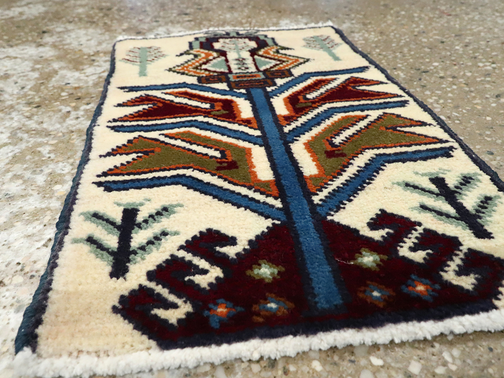 Vintage Persian Baluch Pictorial Rug (Pair: 1 of 2), No.24895 - Gsblank