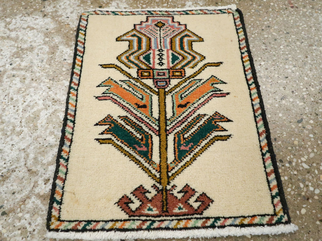 Vintage Persian Baluch Pictorial Rug, No.24898 - Gsblank