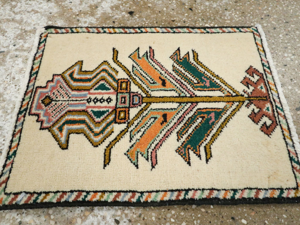Vintage Persian Baluch Pictorial Rug, No.24898 - Gsblank