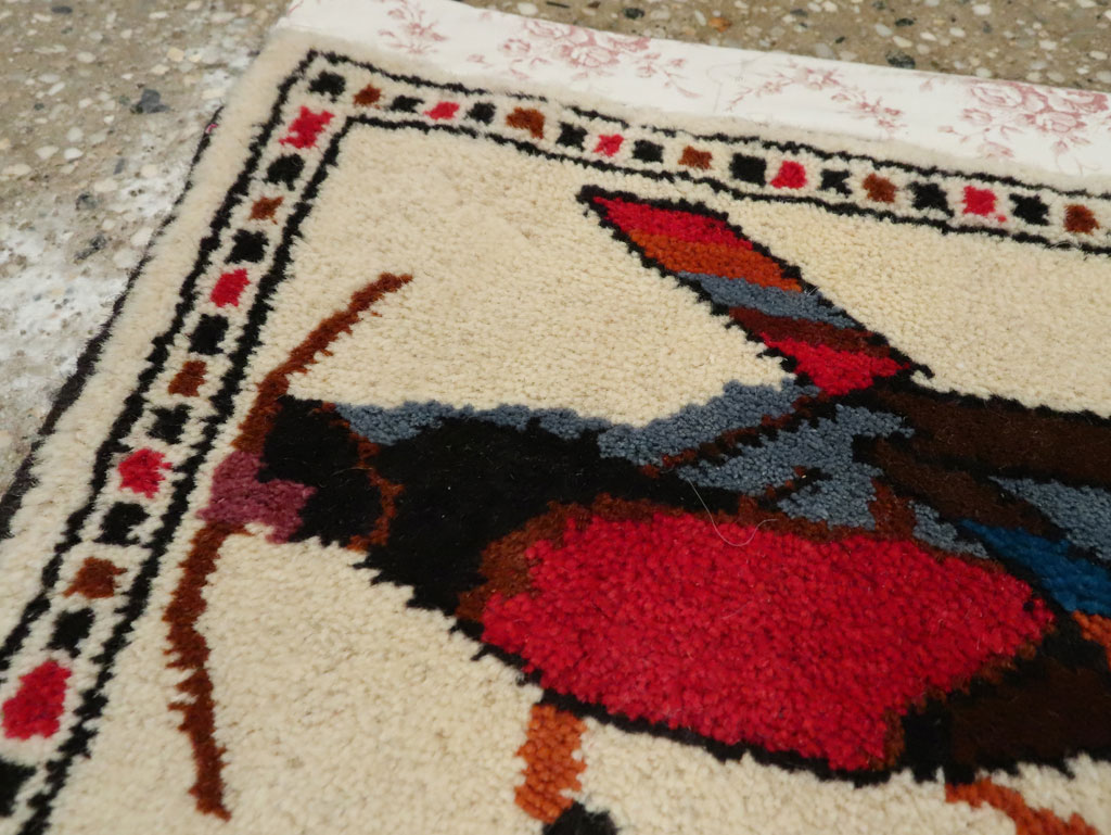 Vintage Persian Baluch Pictorial Rug, No.24901 - Gsblank