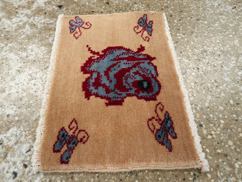 Vintage Persian Pictorial Baluch Rug (Pair: 1 of 2), No.24907 - Gsblank