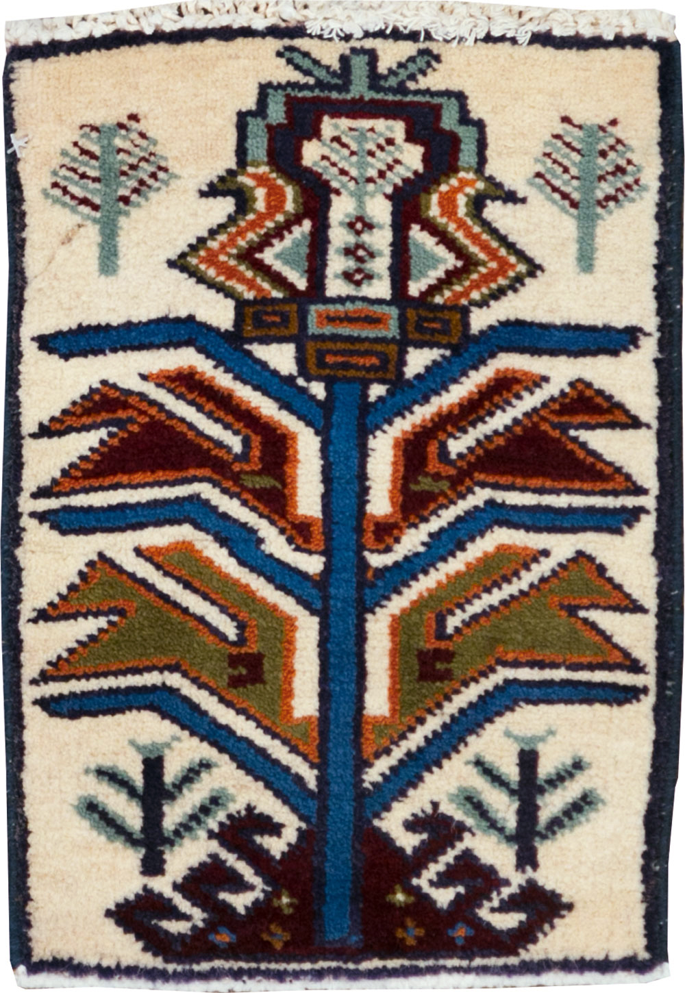 Vintage Persian Baluch Pictorial Rug (Pair: 2 of 2), No.24913 - Gsblank