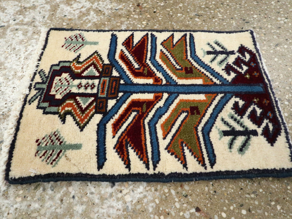 Vintage Persian Baluch Pictorial Rug (Pair: 2 of 2), No.24913 - Gsblank