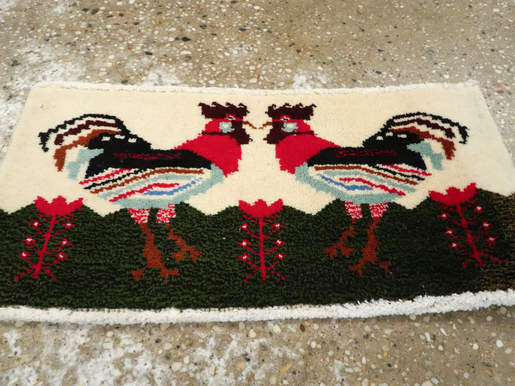 Vintage Persian Baluch Pictorial Rug, No.24916 - Gsblank