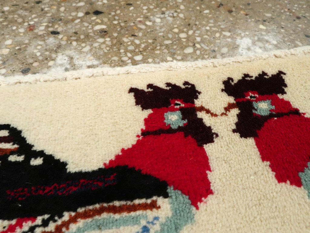 Vintage Persian Baluch Pictorial Rug, No.24916 - Gsblank