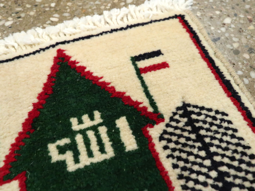 Vintage Persian Baluch Pictorial Rug, No.24922 - Gsblank