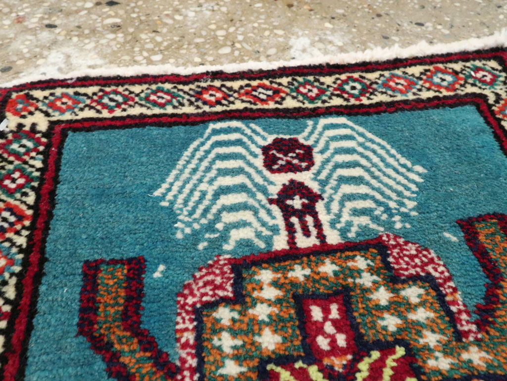 Vintage Persian Baluch Pictorial Rug, No.24927 - Gsblank
