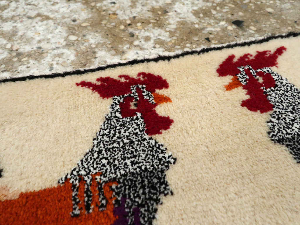 Vintage Persian Baluch Pictorial Rug, No.24929 - Gsblank