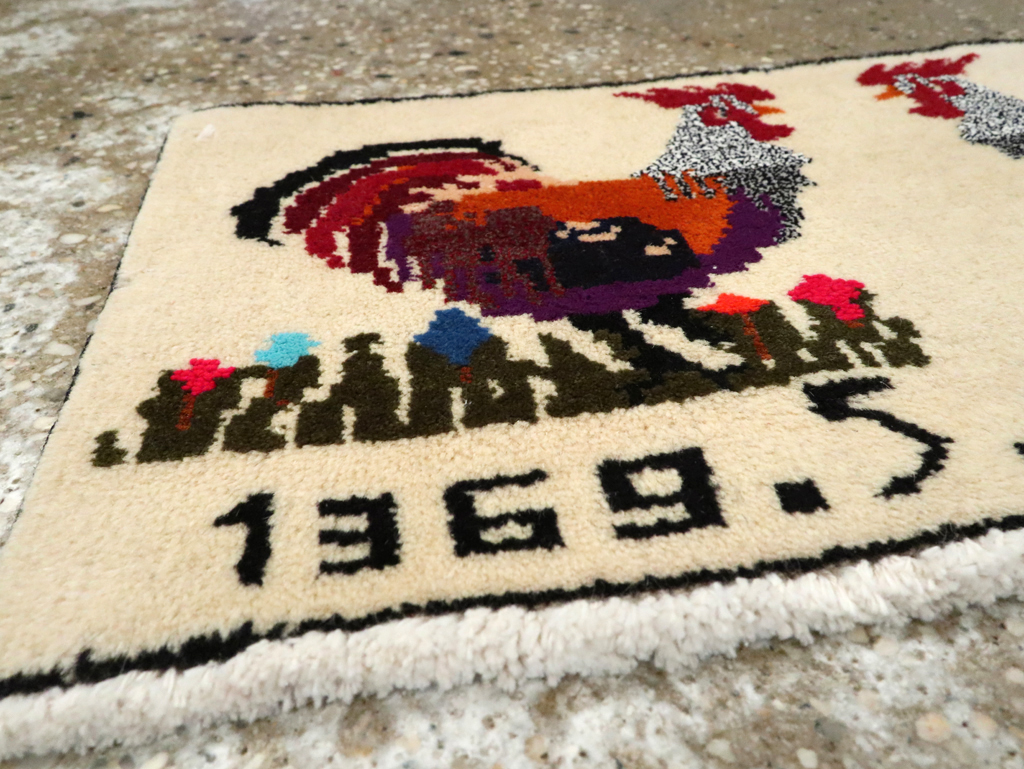 Vintage Persian Baluch Pictorial Rug, No.24929 - Gsblank