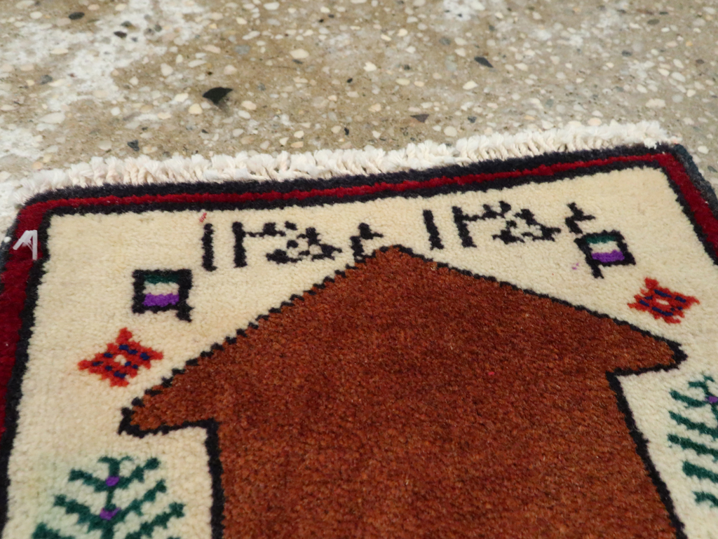 Vintage Persian Pictorial Baluch Rug (Pair: 2 of 2), No.24936 - Gsblank