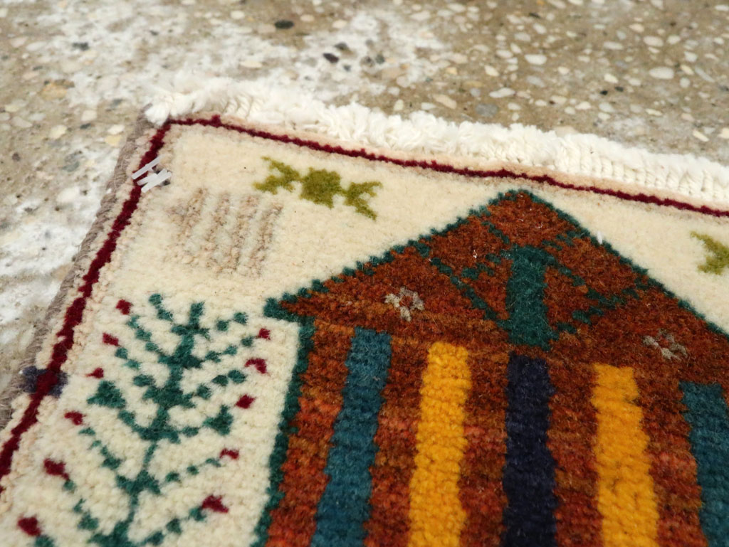 Vintage Persian Baluch Pictorial Rug, No.24937 - Gsblank