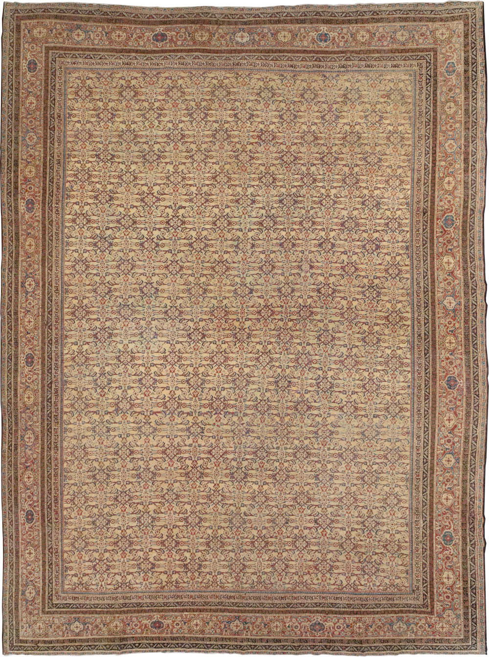 Antique Persian Mahal Oversize Carpet, No.24942 - Gsblank