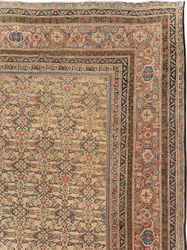 Antique Persian Mahal Oversize Carpet, No.24942 - Gsblank