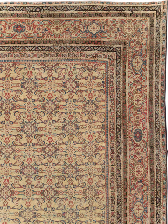 Antique Persian Mahal Oversize Carpet, No.24942 - Gsblank