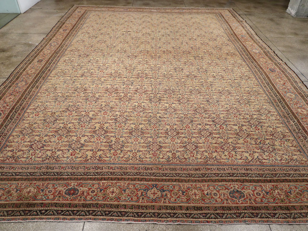 Antique Persian Mahal Oversize Carpet, No.24942 - Gsblank