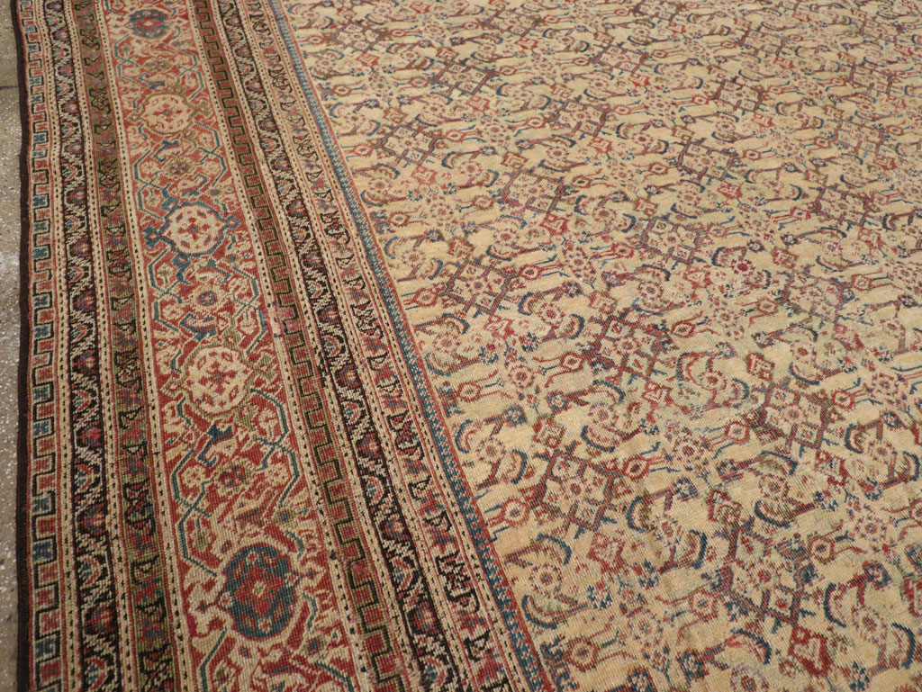 Antique Persian Mahal Oversize Carpet, No.24942 - Gsblank