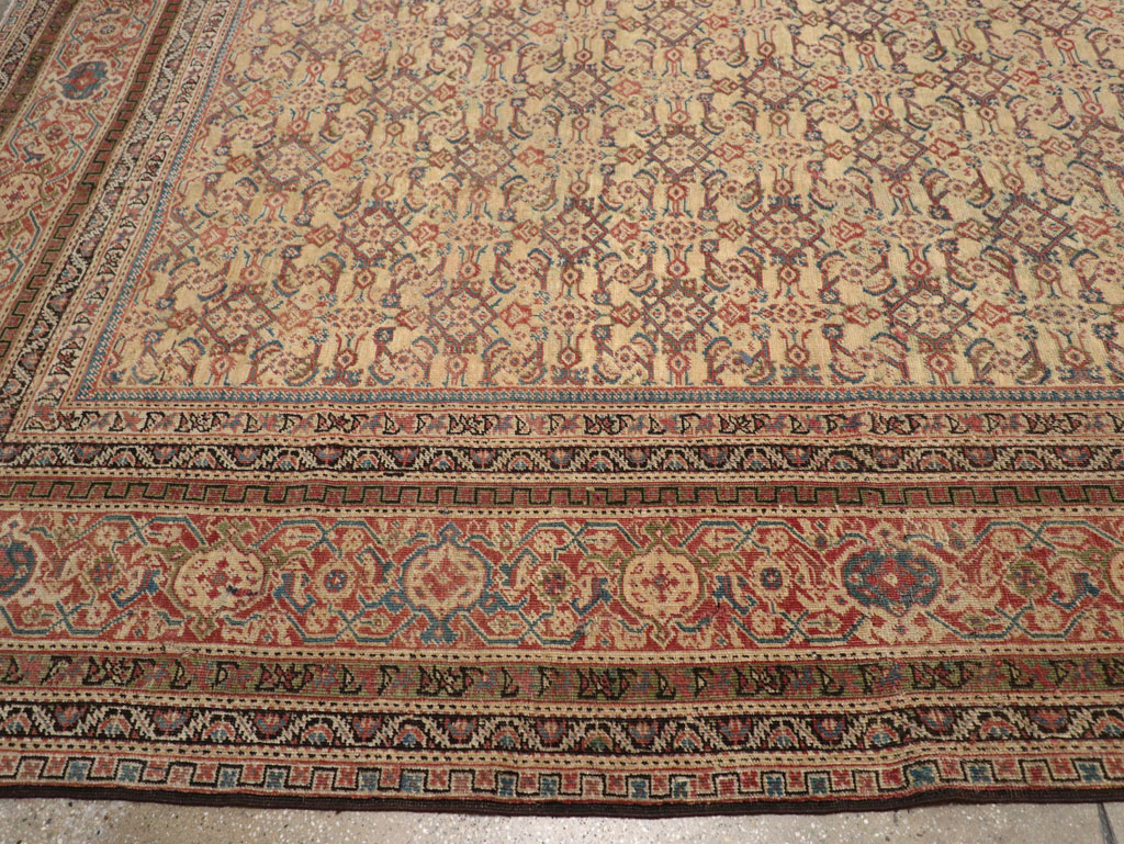Antique Persian Mahal Oversize Carpet, No.24942 - Gsblank