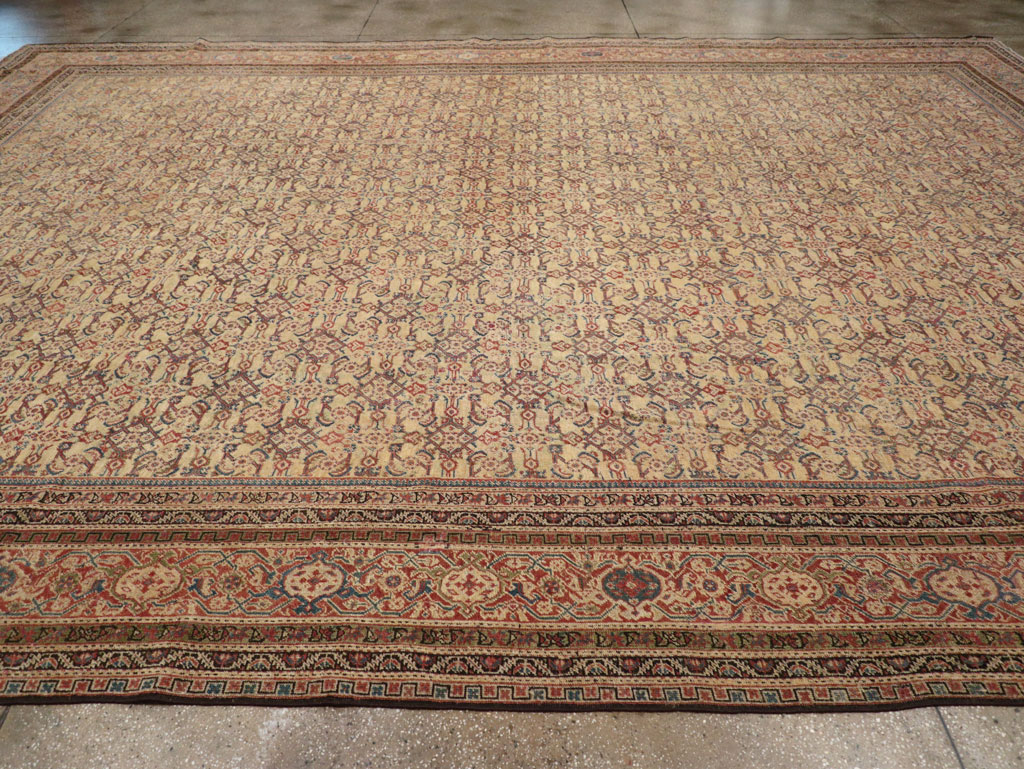 Antique Persian Mahal Oversize Carpet, No.24942 - Gsblank