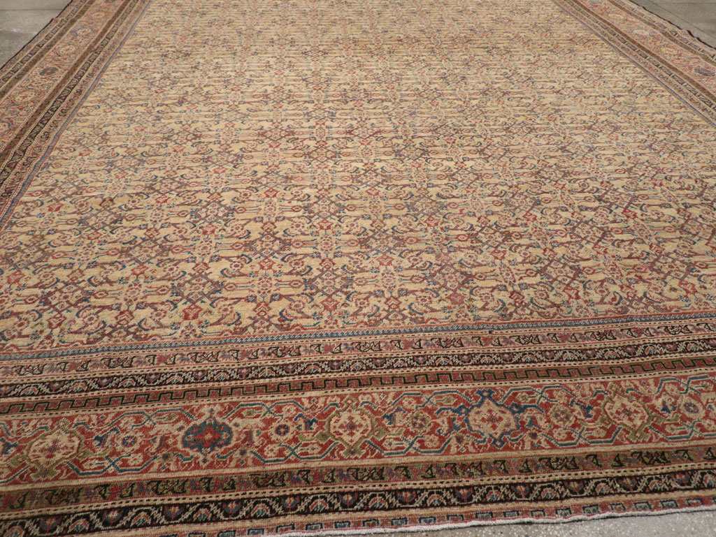 Antique Persian Mahal Oversize Carpet, No.24942 - Gsblank