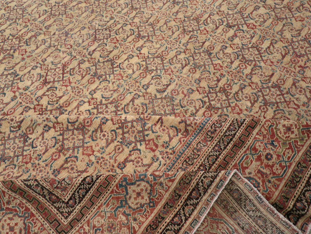 Antique Persian Mahal Oversize Carpet, No.24942 - Gsblank