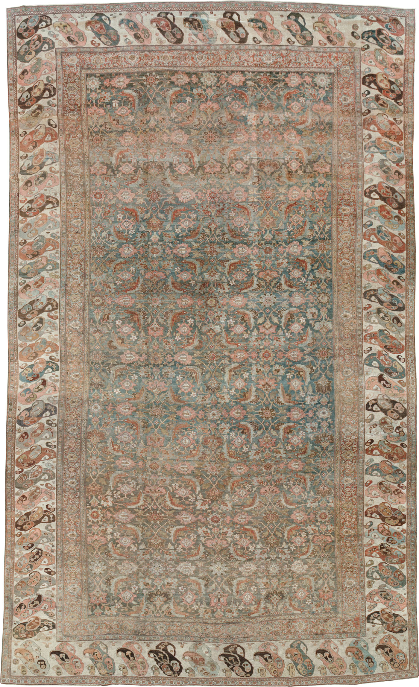 Antique Persian Bidjar Oversize Carpet, No.24945 - Gsblank