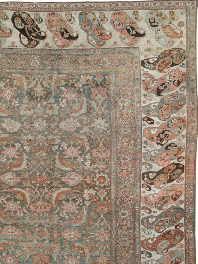 Antique Persian Bidjar Oversize Carpet, No.24945 - Gsblank