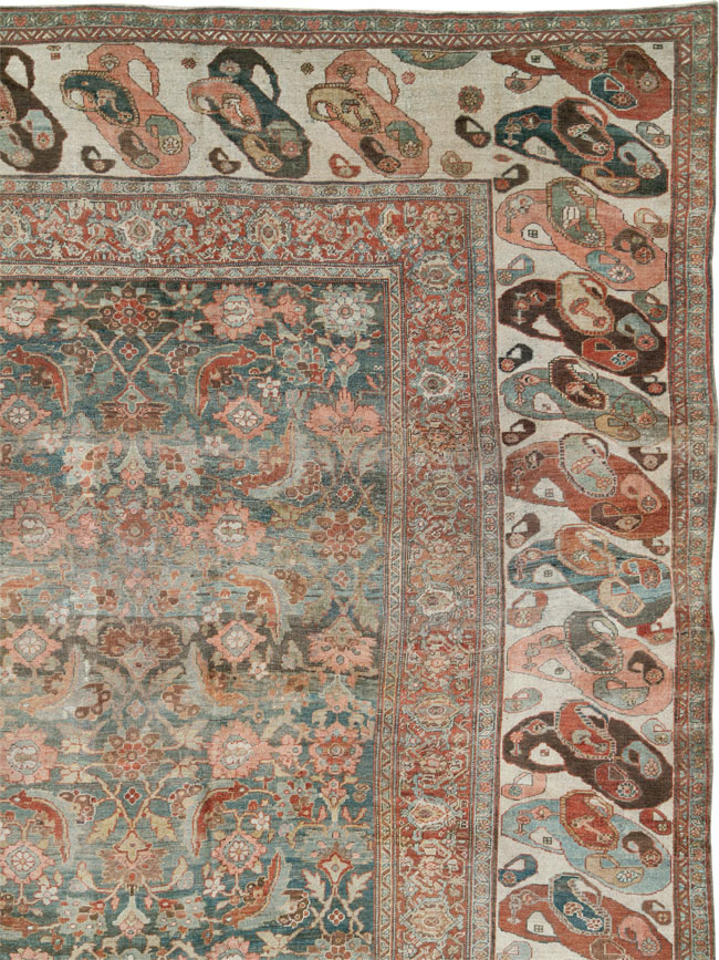 Antique Persian Bidjar Oversize Carpet, No.24945 - Gsblank