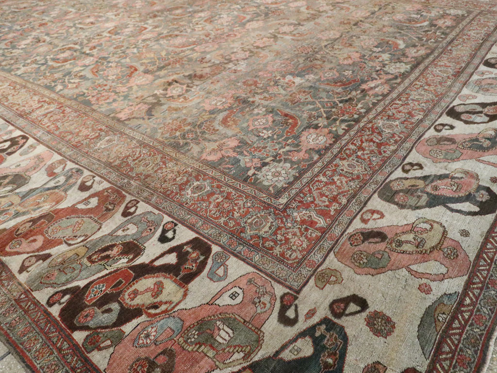 Antique Persian Bidjar Oversize Carpet, No.24945 - Gsblank
