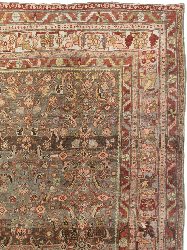 Antique Persian Bidjar Carpet, No.24959 - Gsblank
