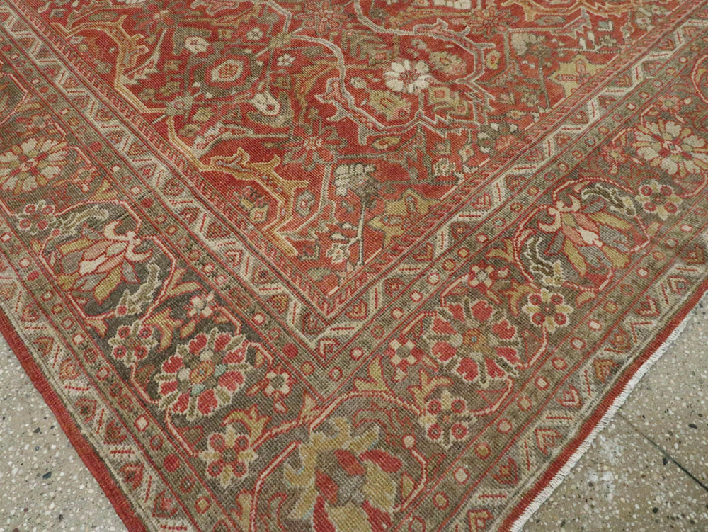 Antique Persian Mahal Carpet, No.24962 - Gsblank