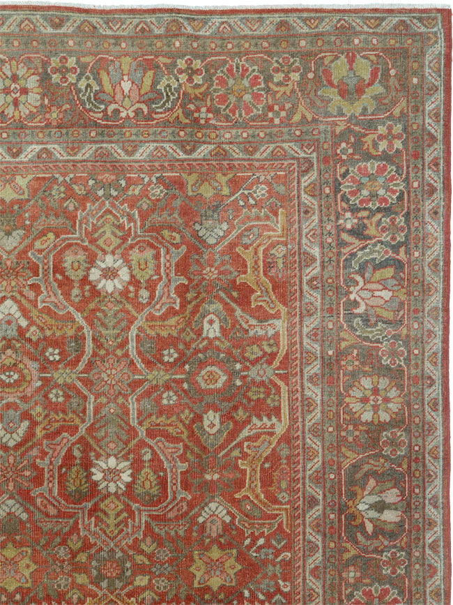 Antique Persian Mahal Carpet, No.24962 - Gsblank