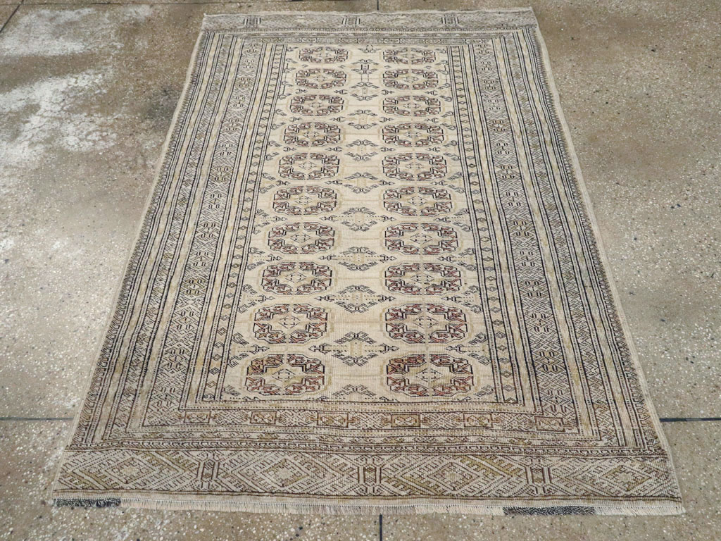 Vintage Central Asian Turkoman Rug, No.24963 - Gsblank