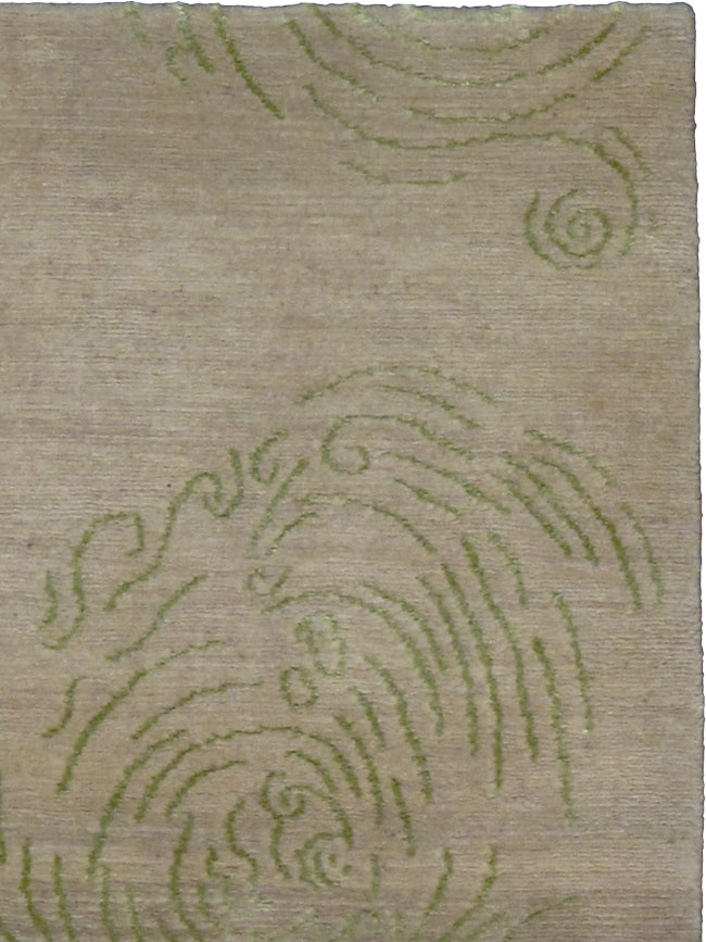 Contemporary Tibetan Throw Rug, No.24966 - Gsblank