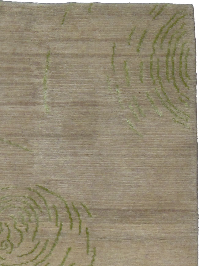 Contemporary Tibetan Throw Rug, No.24966 - Gsblank