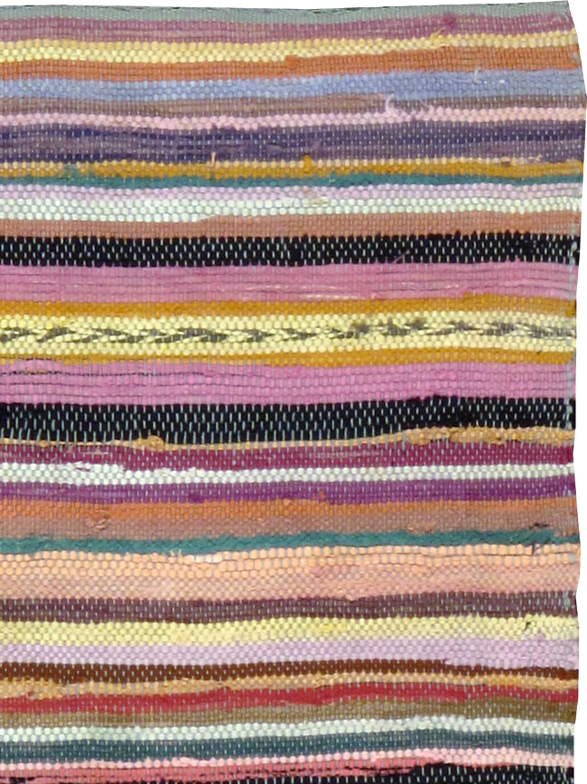 Vintage American Rag Rug, No.24971 - Gsblank