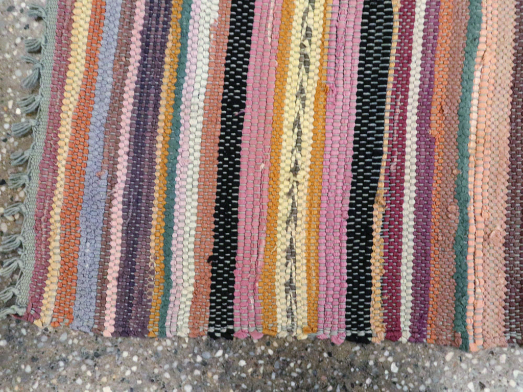 Vintage American Rag Rug, No.24971 - Gsblank