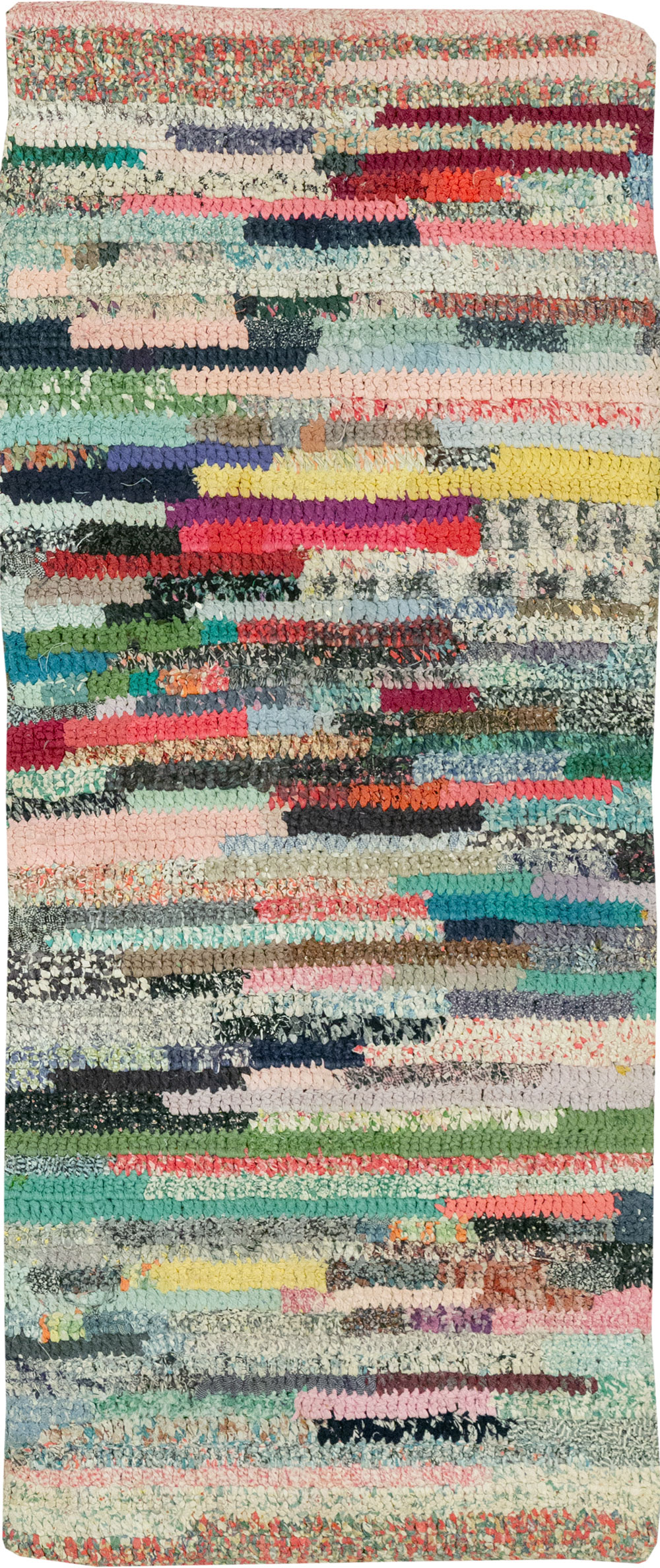 Vintage American Braid Throw Rug, No.24981 - Gsblank