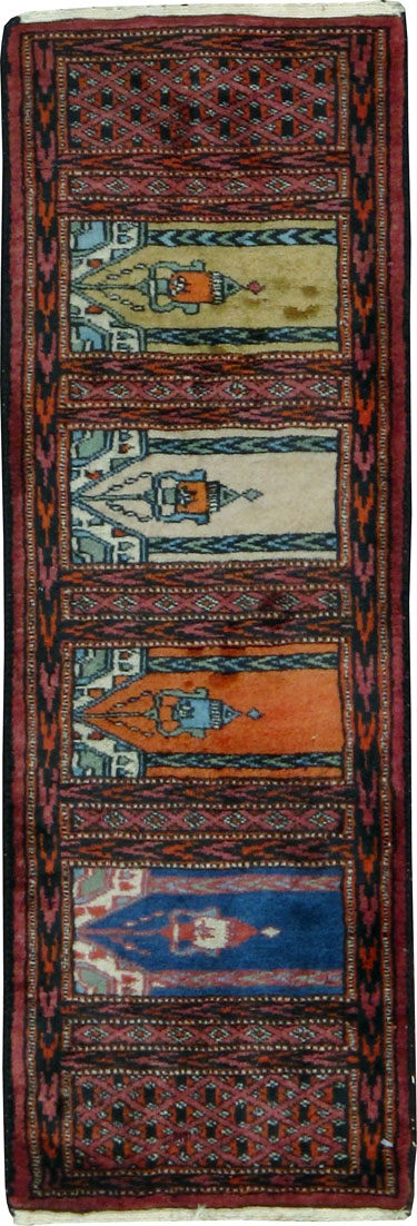 Vintage Turkoman Rug, No.24987 - Gsblank