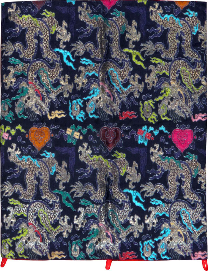 Burmese High Relief Richly Embroidered Tapestry, No.24992 - Gsblank
