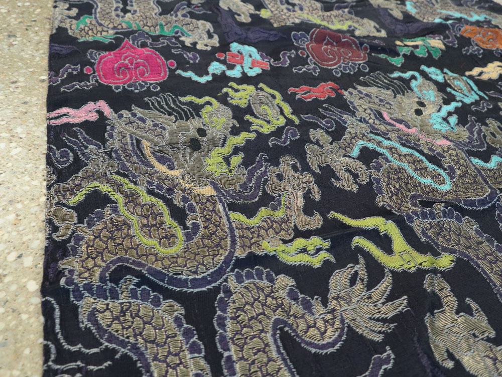 Burmese High Relief Richly Embroidered Tapestry, No.24992 - Gsblank