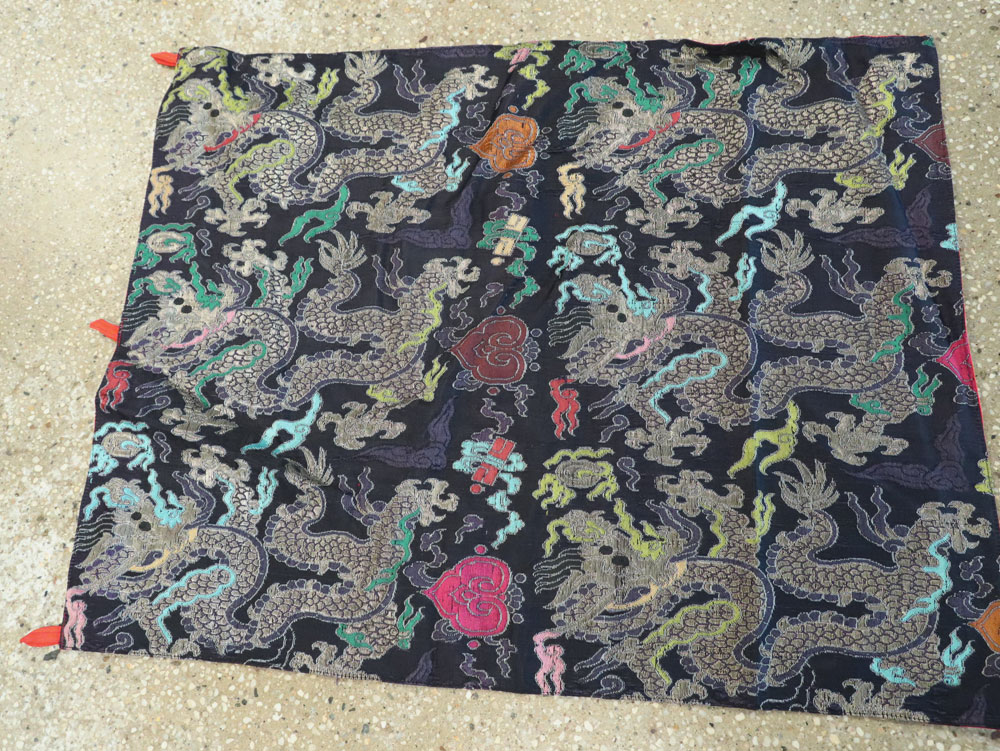 Burmese High Relief Richly Embroidered Tapestry, No.24992 - Gsblank