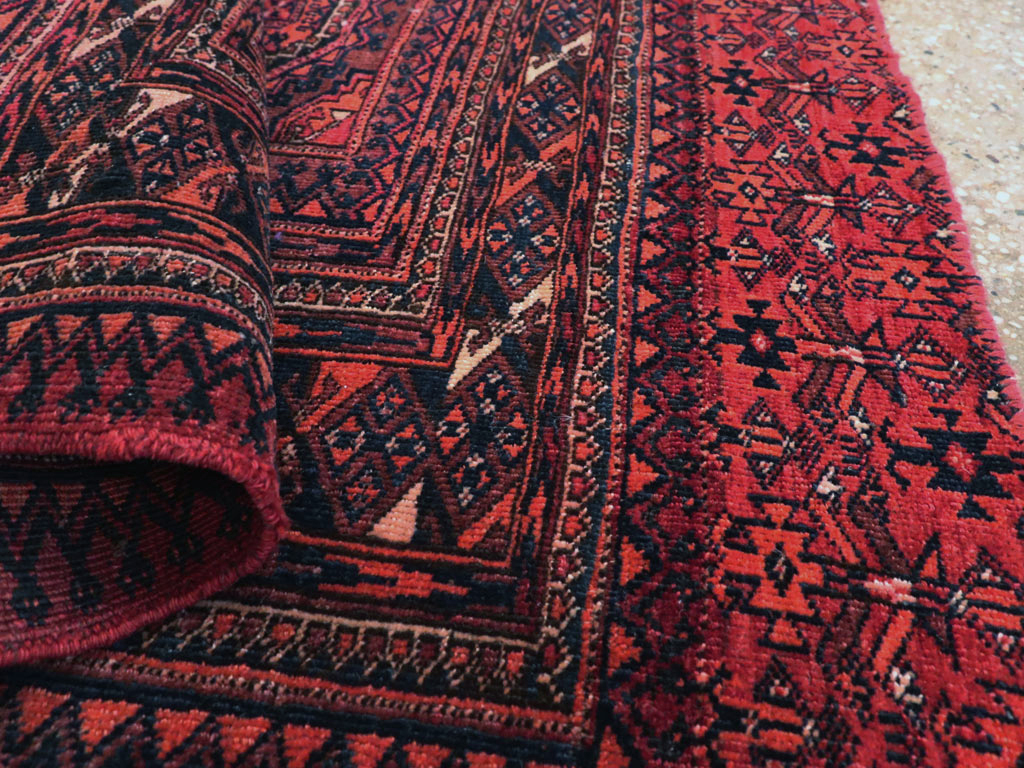 Antique Central Asian Turkoman Throw Rug, No.24994 - Gsblank