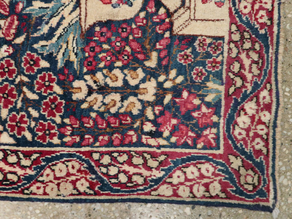 Antique Persian Lavar Kerman Rug, No.24995 - Gsblank