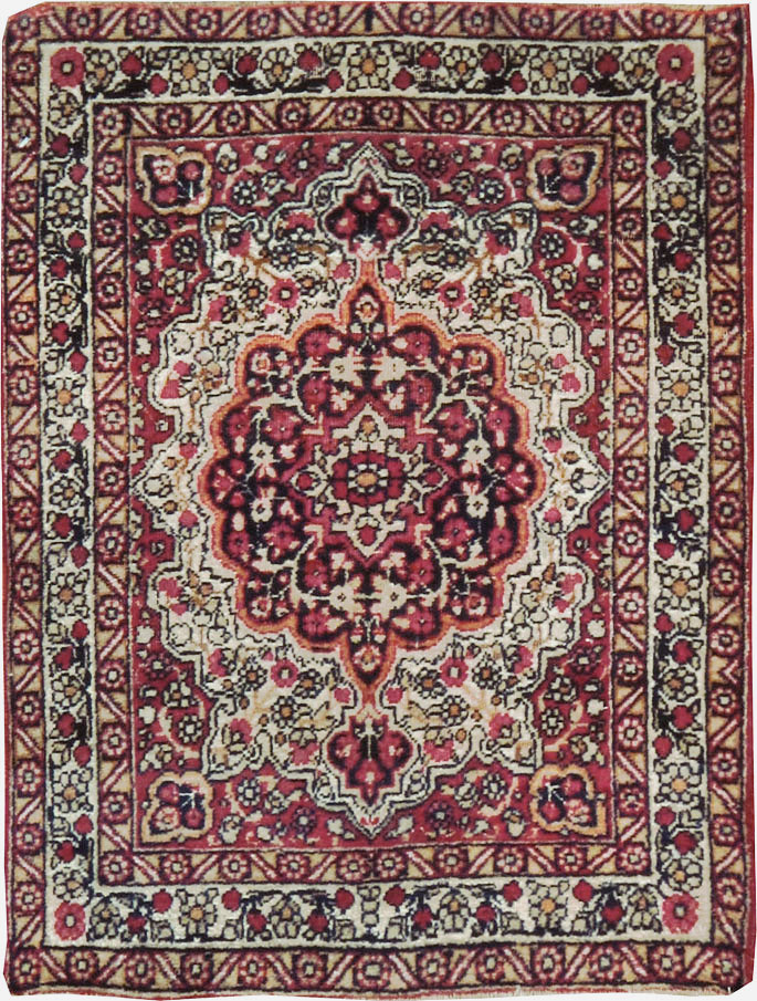 Antique Persian Lavar Kerman Rug, No.25003 - Gsblank