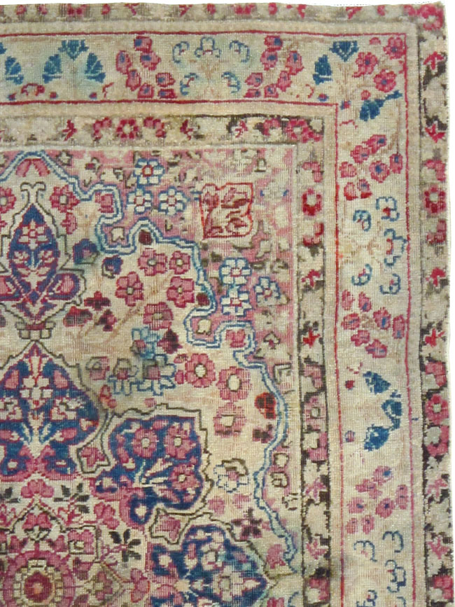 Antique Persian Lavar Kerman Rug, No.25007 - Gsblank